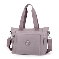 Bolsos de hombro de gran capacidad para mujer, bolsos de compras de tela de nailon impermeables, bolso cruzado femenino de alta calidad, bolsos con asa superior