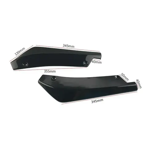 8 best sales rear bumper diffuser universal - №4