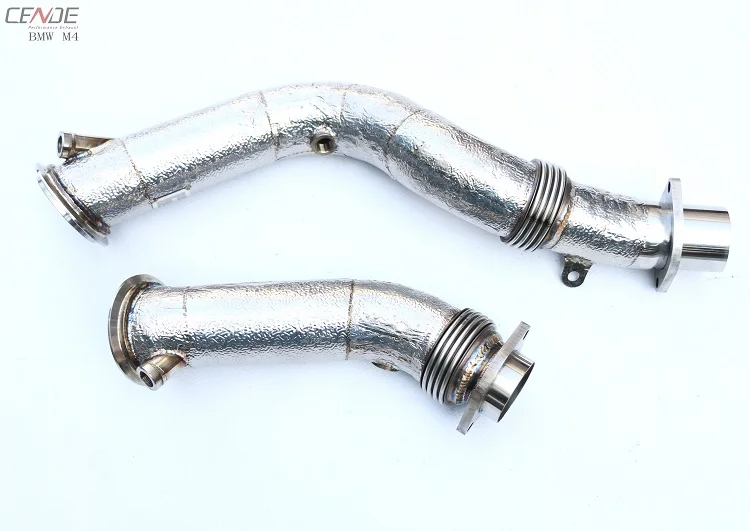 CENDE Exhaust High-flow 300CC Downpipe for BMW F80 F81 M3 M4 downpipe 2014+