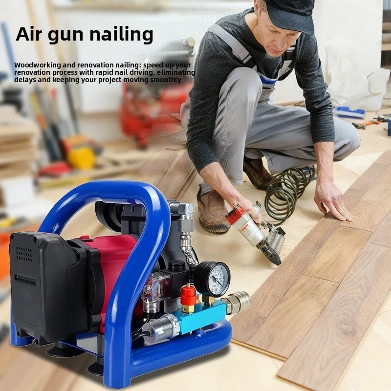 Wireless Rechargeable Air Pump Auto Tire Inflator Compressor Handheld Cord，Cordless Rechargeable Design