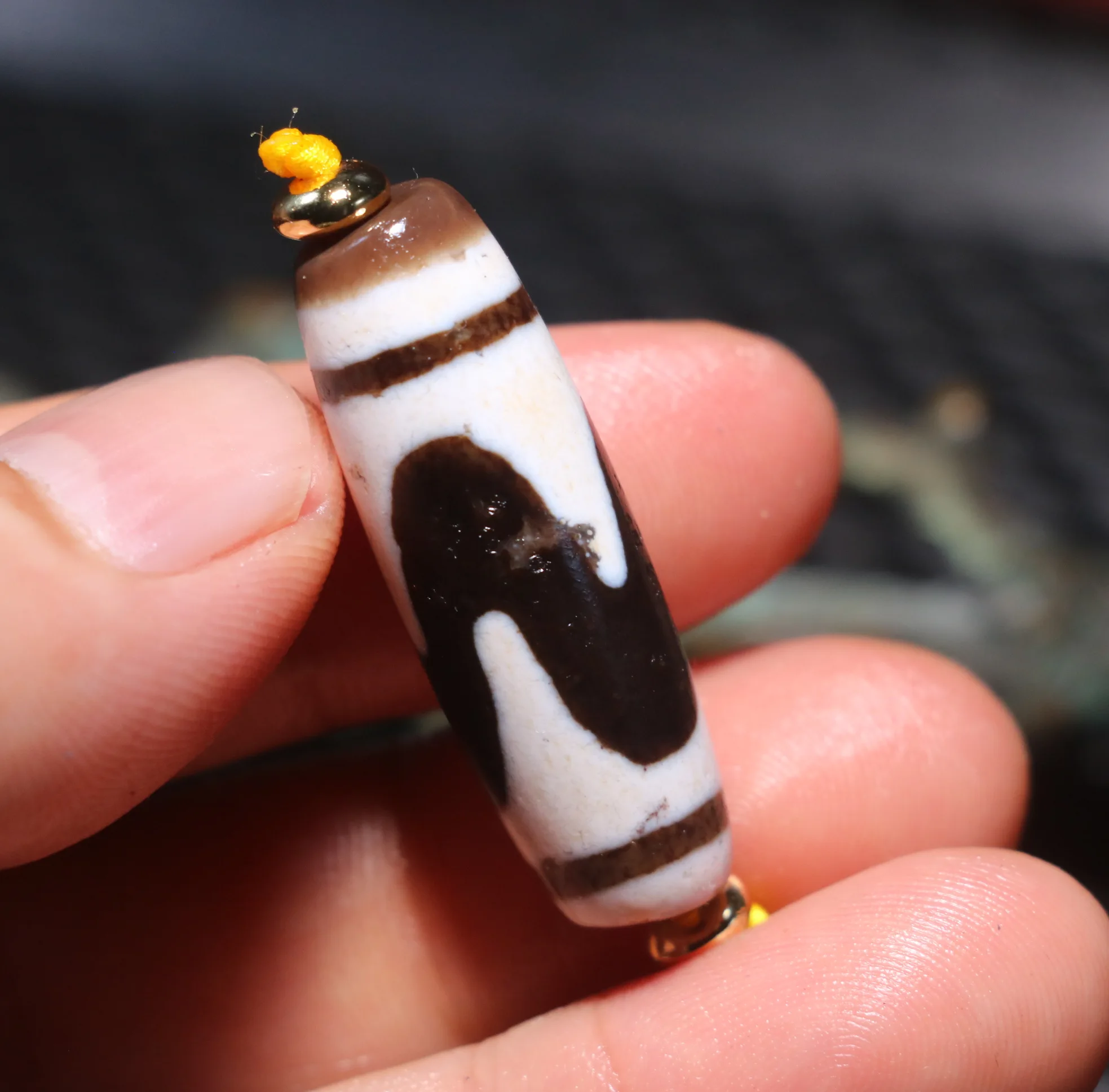 

4A Q Magic Energy Tibetan Top Old Agate Sharp Tiger Tooth dZi Bead Size Fit For Making Bracelet For Jewelry Amulet Timestown