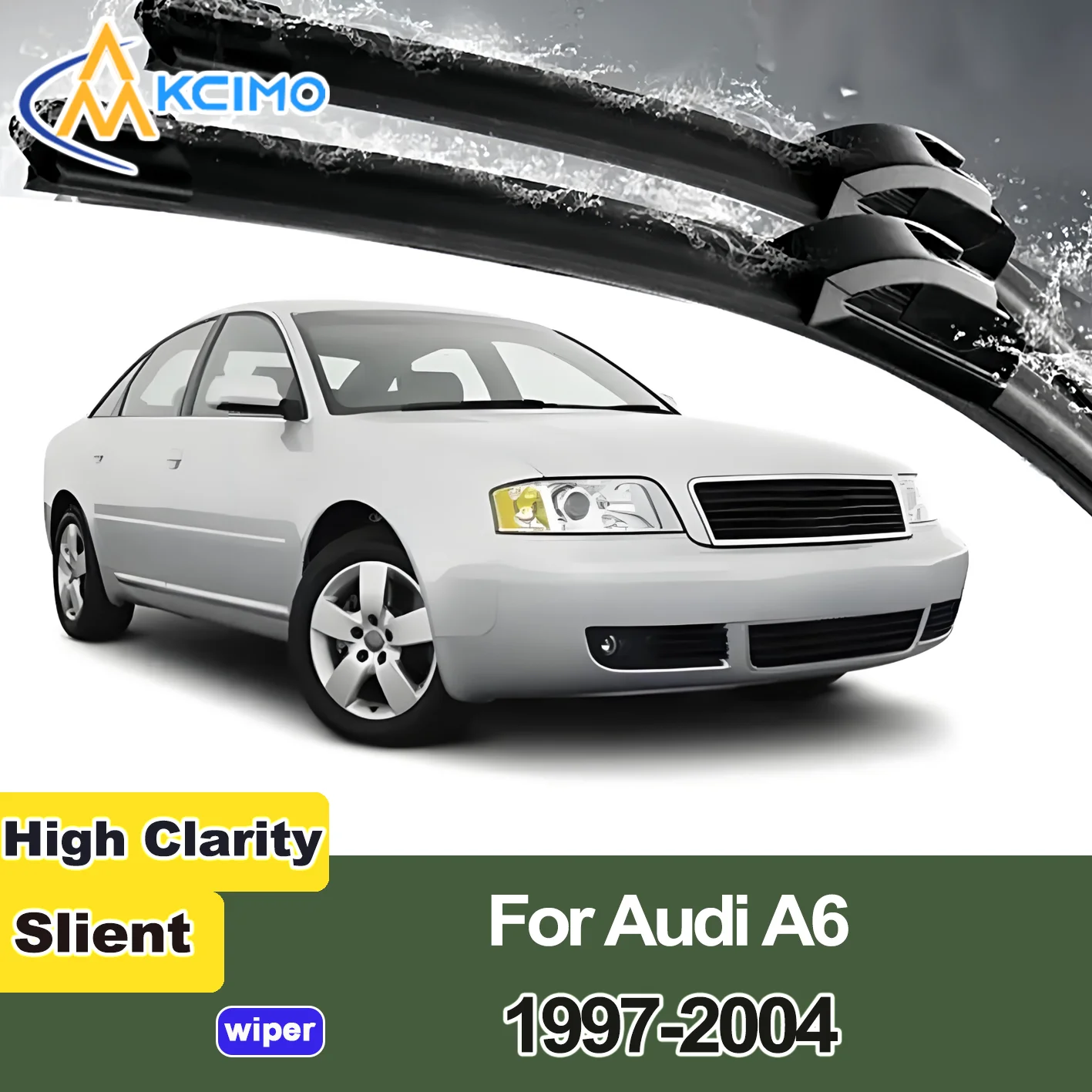 

2PCS New Wiper Blades for Audi A6 C5/4B 1997-2004 S6/RS6 Front Windshield Auto Wipers Blade Accessories 2004 2003 2002 2001 2000