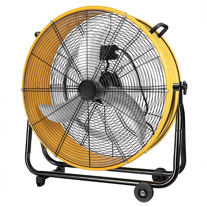 30 Inch Industrial Drum Fan 3 Speed Heavy Duty Metal Floor Air Cooling Fan Commercial Use