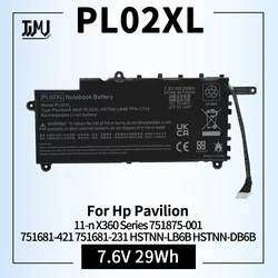 PL02XL Laptop Battery for Hp Pavilion 11-n X360 Series 751875-001 751681-421 751681-231 HSTNN-LB6B HSTNN-DB6B TPN-C115