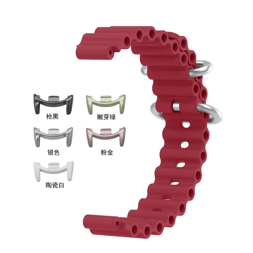 

Breathable Ocean Band For Xiaomi Mi Band 8 9 10/9 10 Ceramic Edition Bracelet Replacement Waterproof Silicone Band for Man Woman