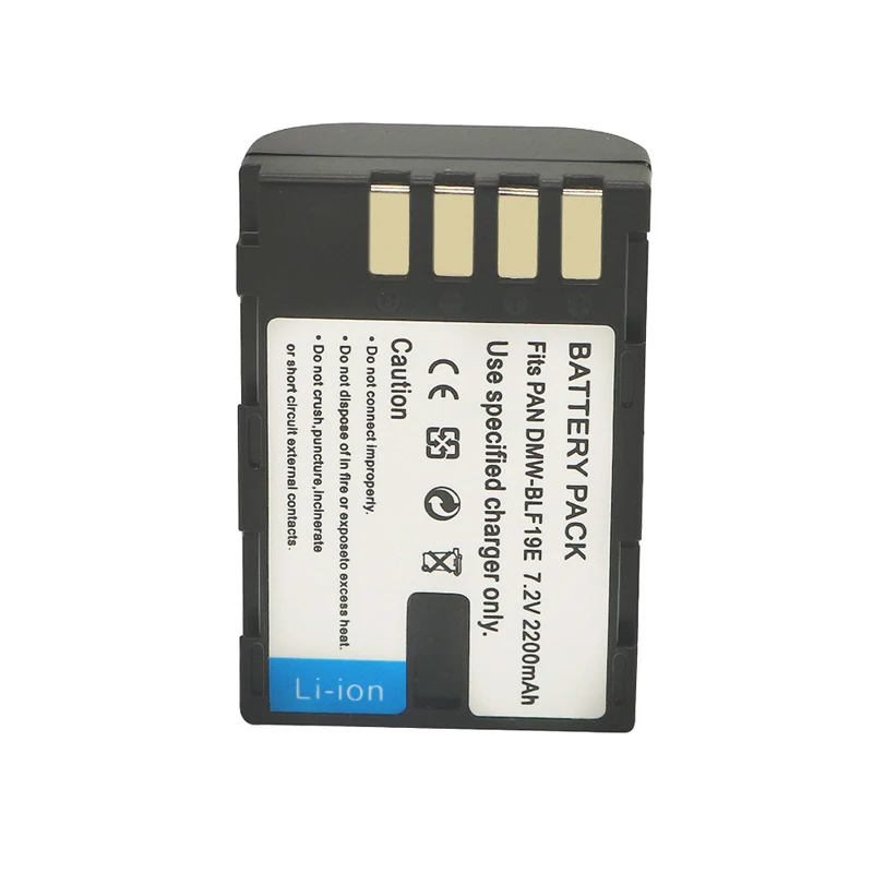 7.2V 2000mAH DMW-BLF19 DMW BLF19E DMW-BLF19e DMW-BLF19PP Camera Battery for Panasonic Lumix GH3 GH4 GH5 G9