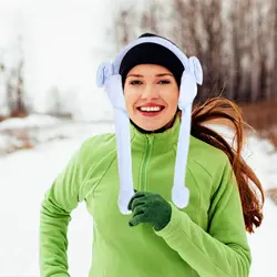 Cache-oreilles antigel pour enfants, protège-oreilles, garde au chaud, jouet amusant, sports de plein air comme le ski et la randonnée, fourniture d'hiver, bleu, nouveau