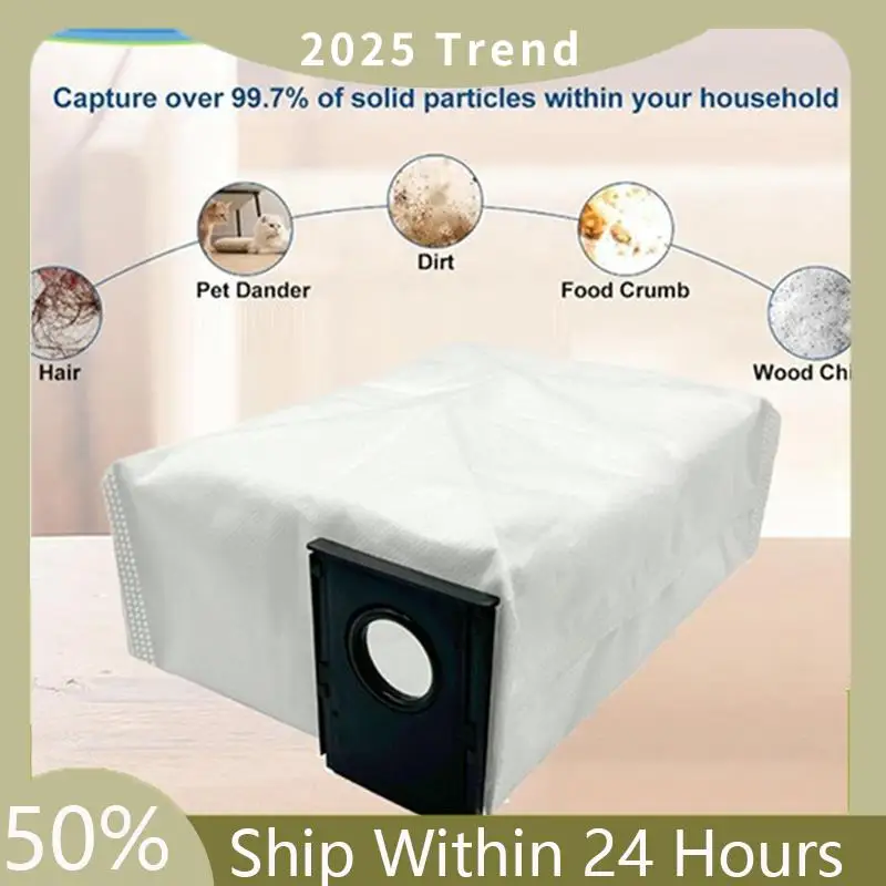 A75X 탑 12개 더스트 백 Foreureka J15 Pro 울트라 스위퍼 액세서리 더스트 백 내장형, 튼튼하고 효과적인 청소 능력 향상