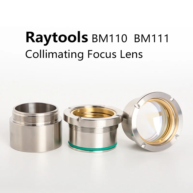 Raytools BM111 BM110 Laser Cutting Head Focusing Collimating Lens D30 F75 F100 F125 F150 F200 Focus Lens With Holder