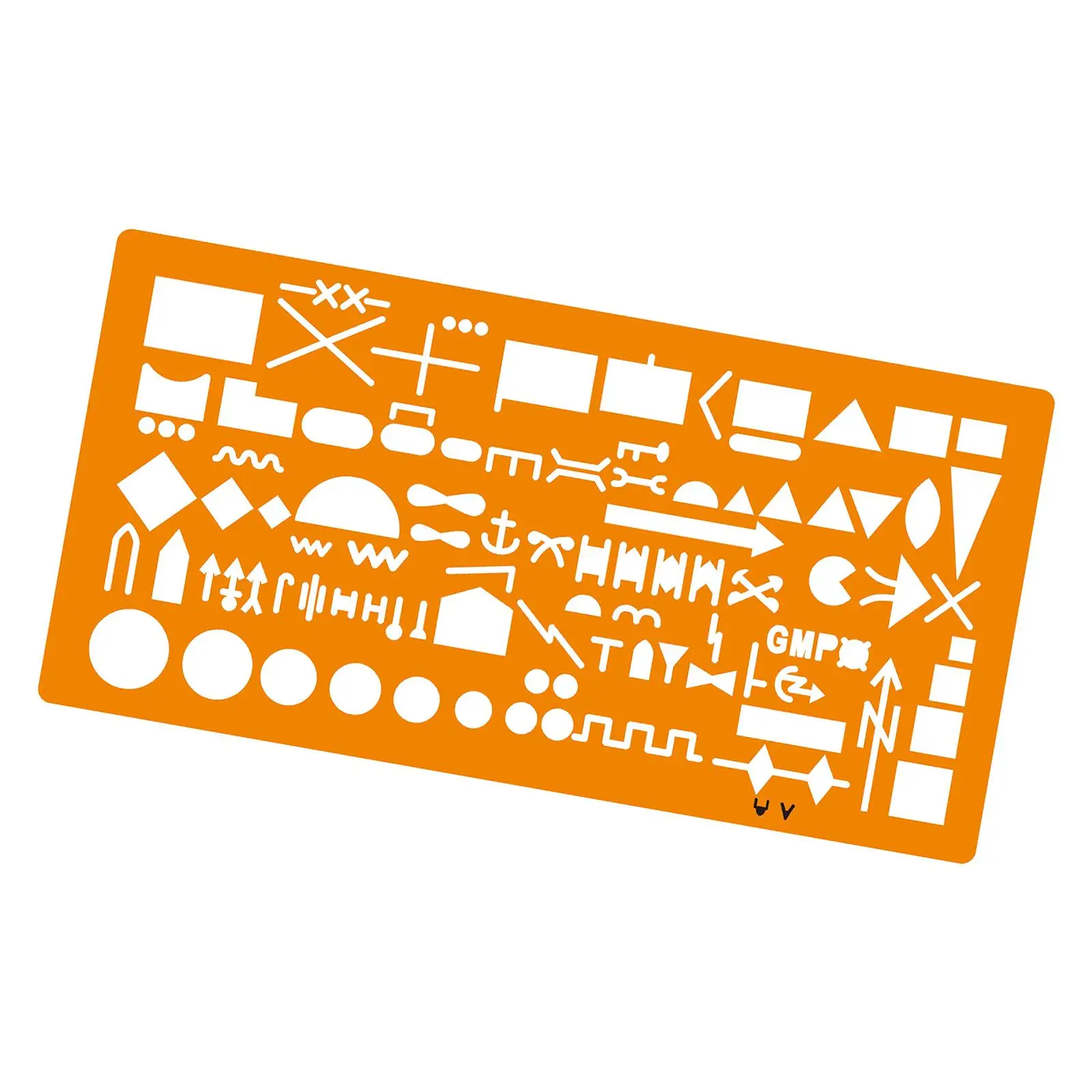 Estêncil de modelo de desenho de mapa Estêncil de arquitetura leve 8,2 x 3,7 polegadas