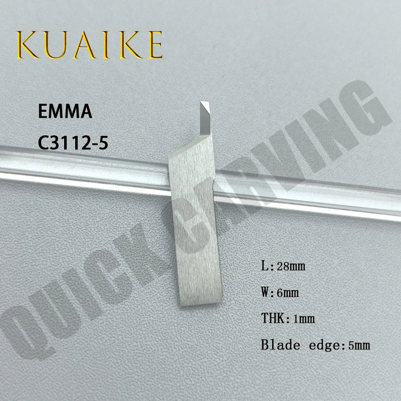 10 قطعة EMMA كربيد التنغستن تهتز شفرة الجلود قطع سكين لصناعة الأحذية C3112-5 C3112-10 C3112-15 C3112-20 C3112-25