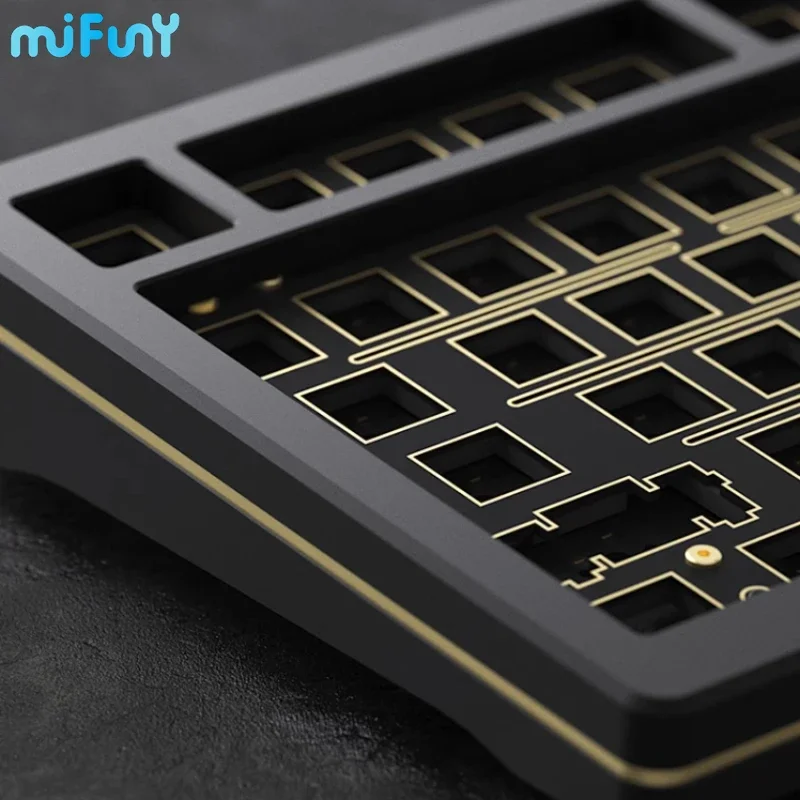 MiFuny SPR75 Wired Mechanical Keyboard Kit 82 Keys Gasket Structure Hot Swap Aluminum Tuotuo Customized Esports Gaming Keyboards