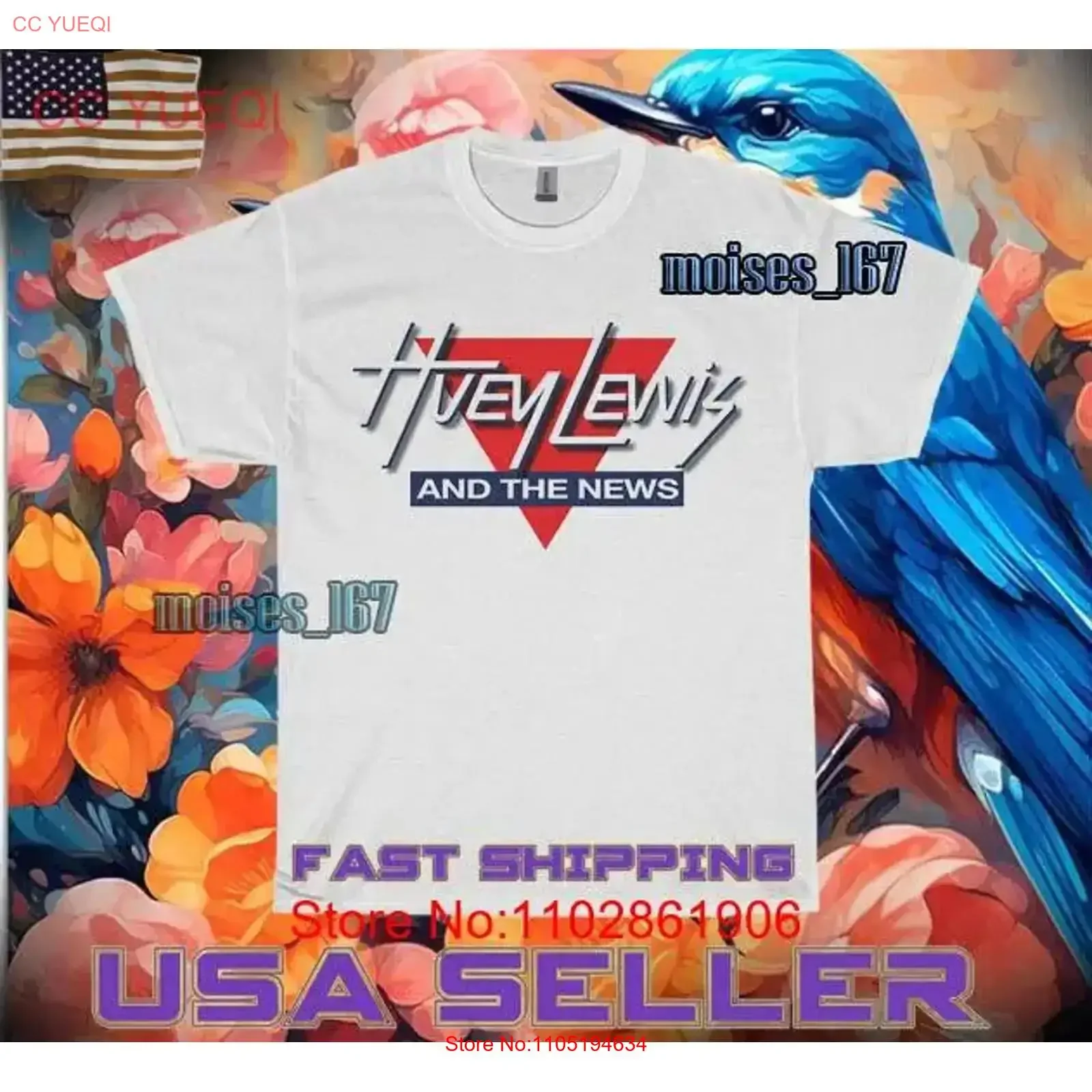 HOT SHIRT PREMIUM HUEY LEWIS AND THE NEWS LOGO UNISEX T FUNNY SIZE S 5XL vintage Washed fashion Versatile designer clothes
