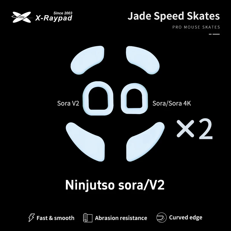 X-Raypad Jade Speed Mouse Skates for Ninjutso Sora / 4K / Sora V2 Universal Model