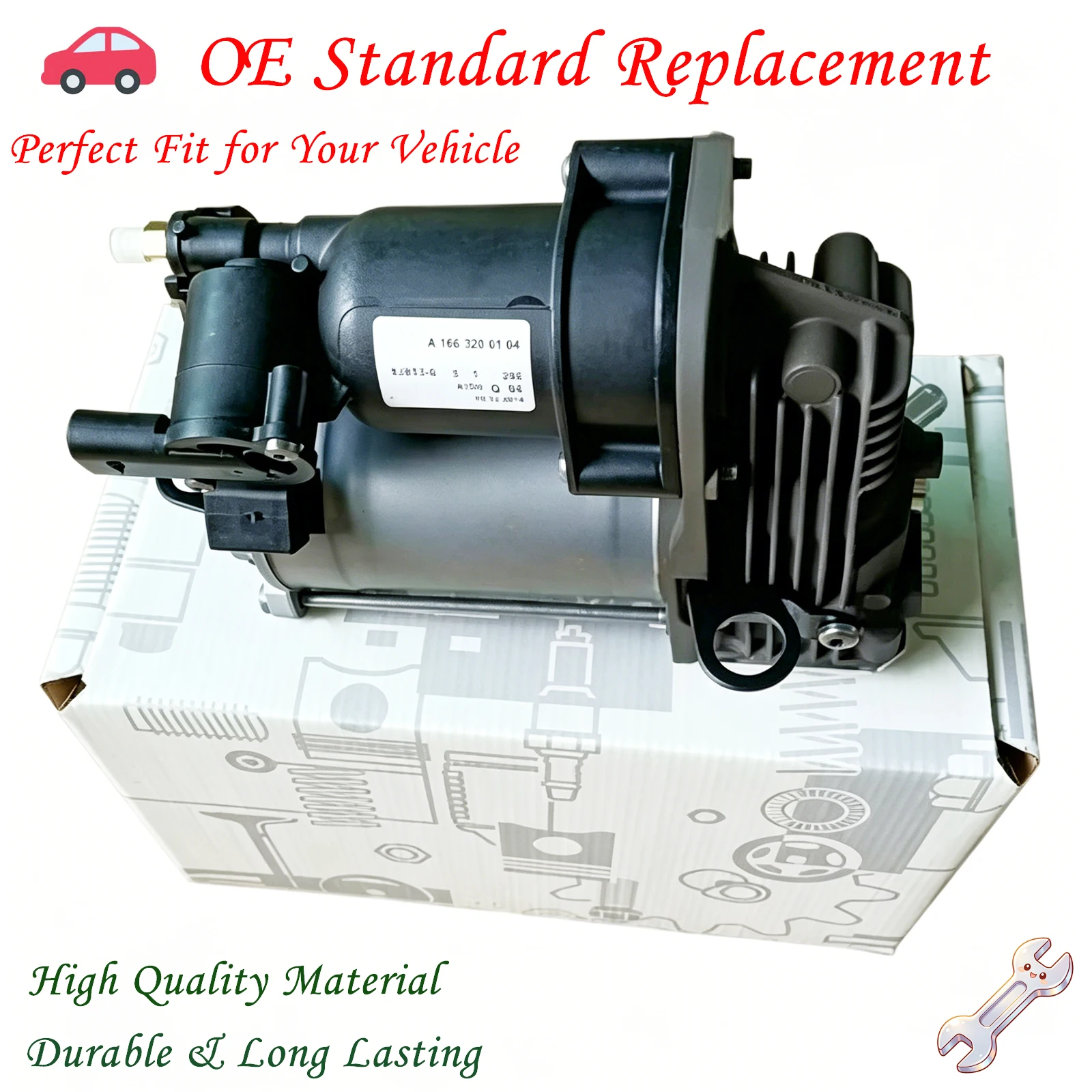 

A1663200104 Genuine Air Suspension Compressor Pump For MERCEDES-BENZ GL-CLASS X166 GLE W166 GLS X166 M-CLASS W166 ML400 ML250