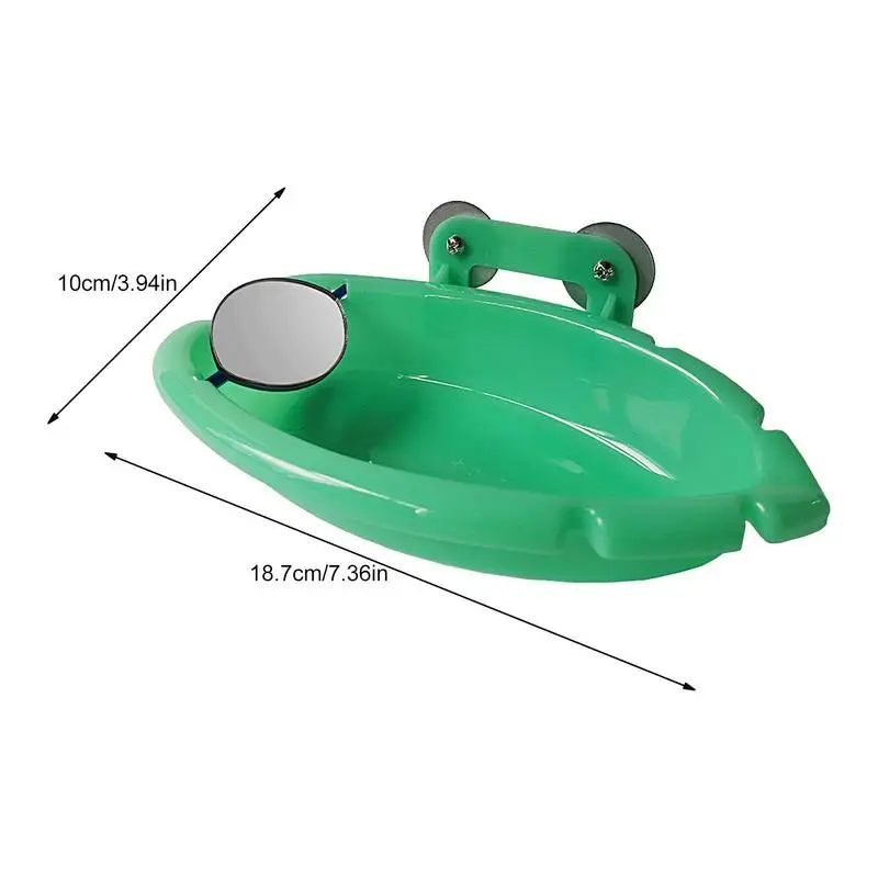 Bird Bath Tray Safe Space Saving Harmless Birdbath Bowl Bird Tub Pet Bath Pool Healthy Bird Bathtub For Canaries Small Birds