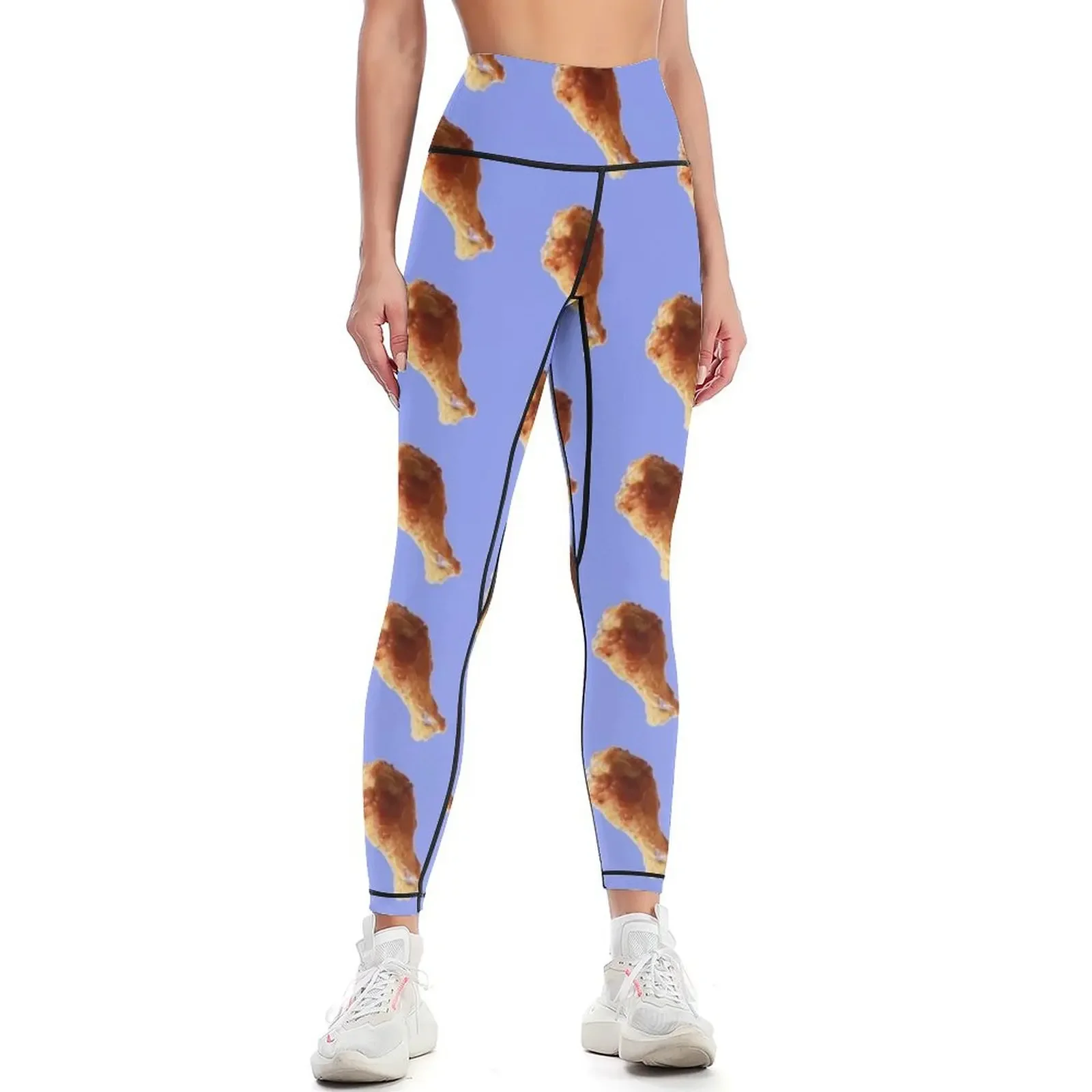 

Crispy Deep Fried Chicken Wing Leggings Pants sport for fitness push up tights for Legging sexy woman Womens Leggings