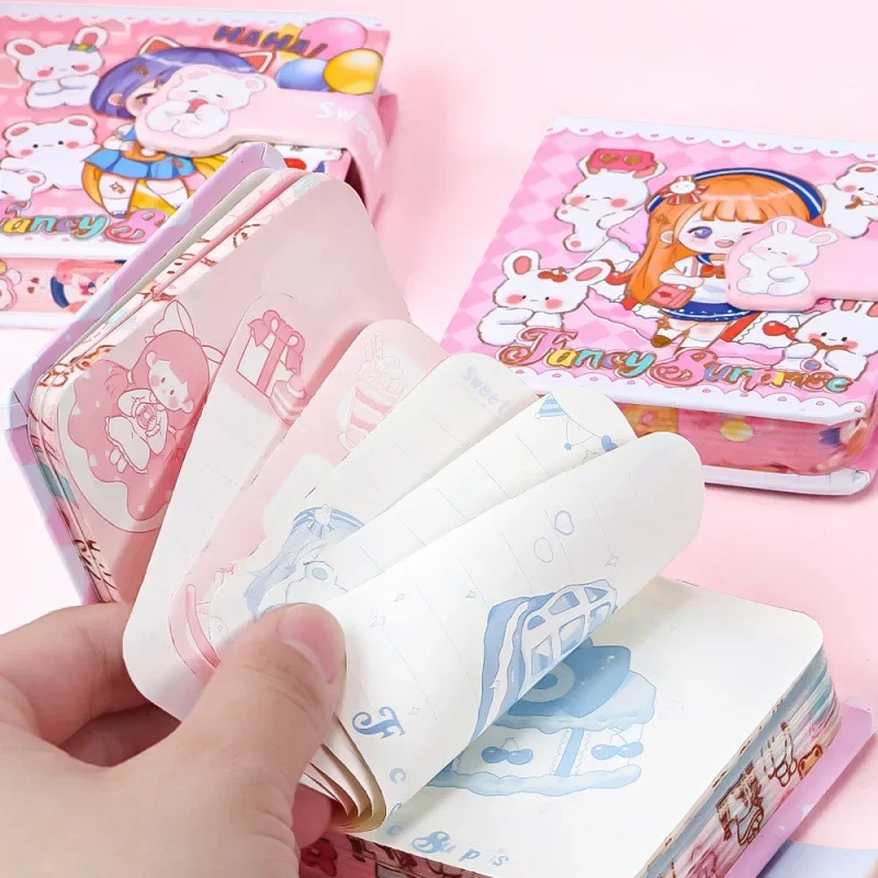 Cartoon Mini Notepad Kawaii Pocket Hand Book Journal Planner Notebook Portable Diary Korean Stationery Cute Student Gifts Office