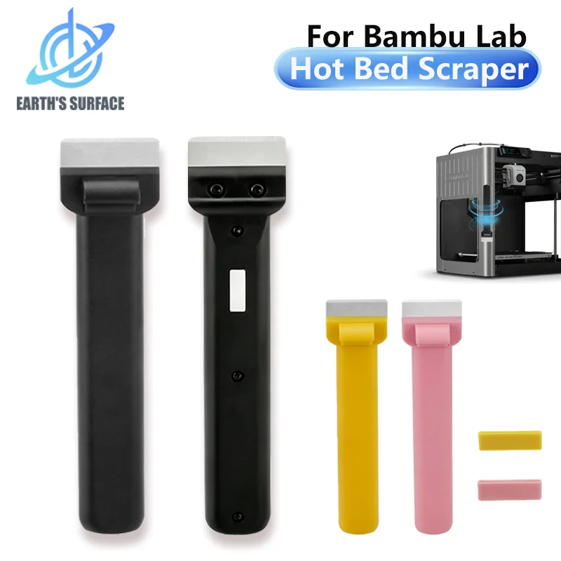 For Bambu Lab  Series Scraper Upgraded Material SK5 Steel Blade 3D Printer Hot Bed Shovel Universal Scrapers printer Accessories