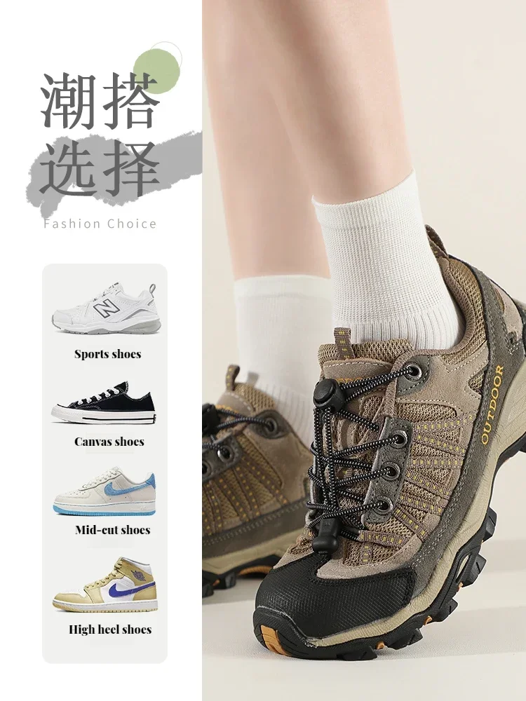 Elastic round Tennis Shoelaces without Ties Quality Lock Sneaker Laces Adult & Kids Rubber Bands for Shoes - 1 Pair image 4