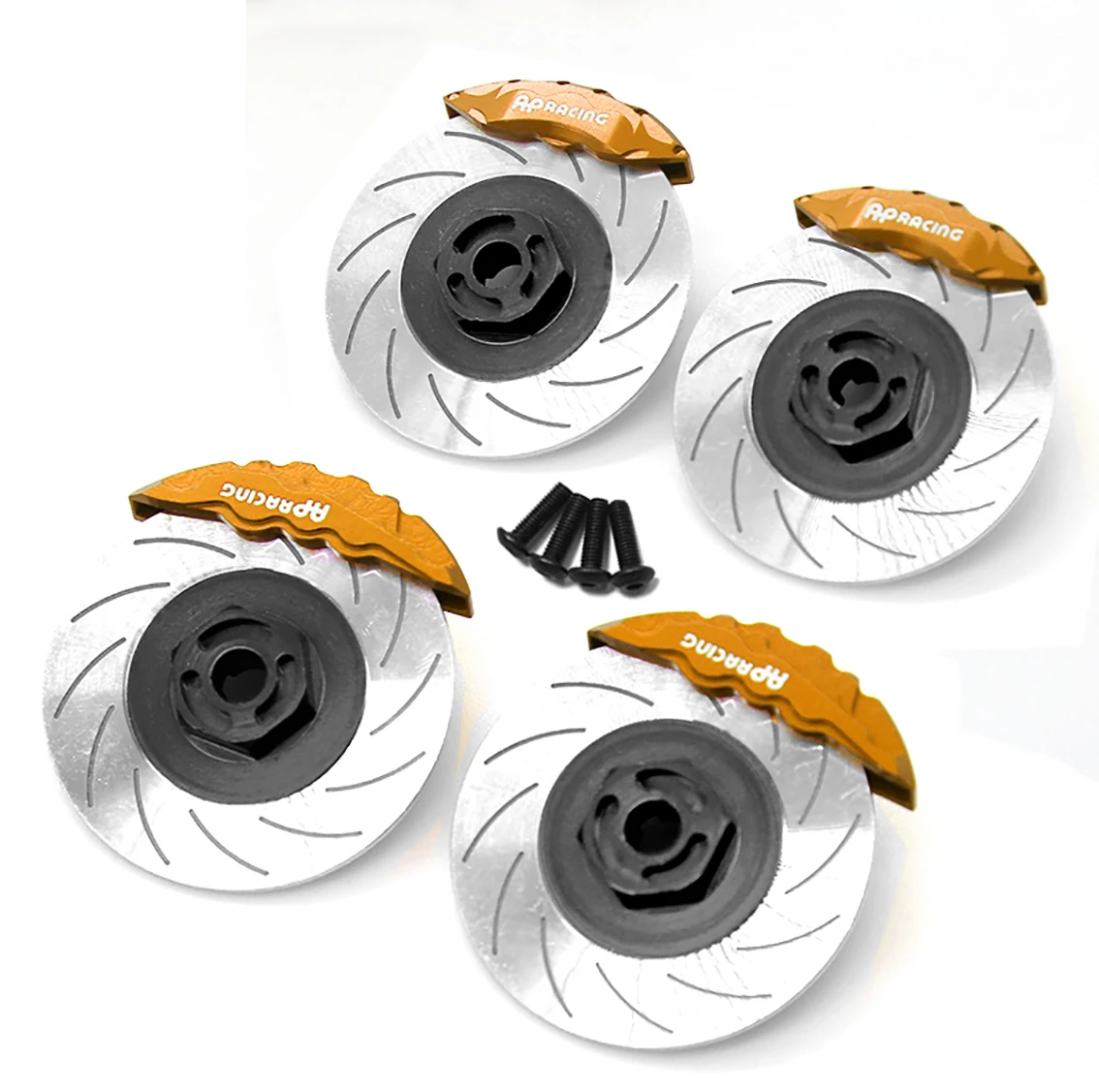 4 pz Metallo 12mm Esagonale Mozzo Ruota Cerchione Disco Freno Pinza per 3RACING Sakura D5S D5 1/10 RC Auto Parti di Aggiornamento Accessori