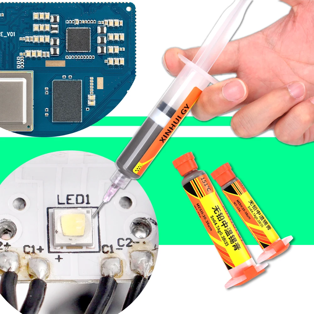 151 solder paste Lead-free medium temperature solder paste electronic component chip BGA package SMT maintenance patch needle so