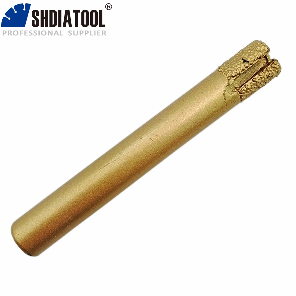 SHDIATOOL – cylindre à extrémité plate, 2 pièces 8/10mm x 60mm, mèches/outil de gravure sur pierre, outils de sculpture sur pierre, fraises