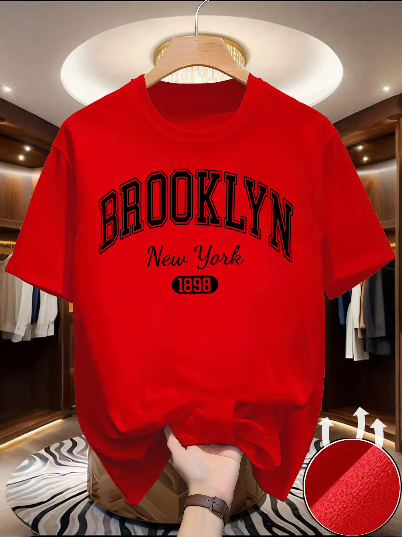 2026 New Brooklyn T-shirt Men Women Vintage College Style Graphic Tees Casual Cotton Short Sleeve Tshirt Streetwear Tops