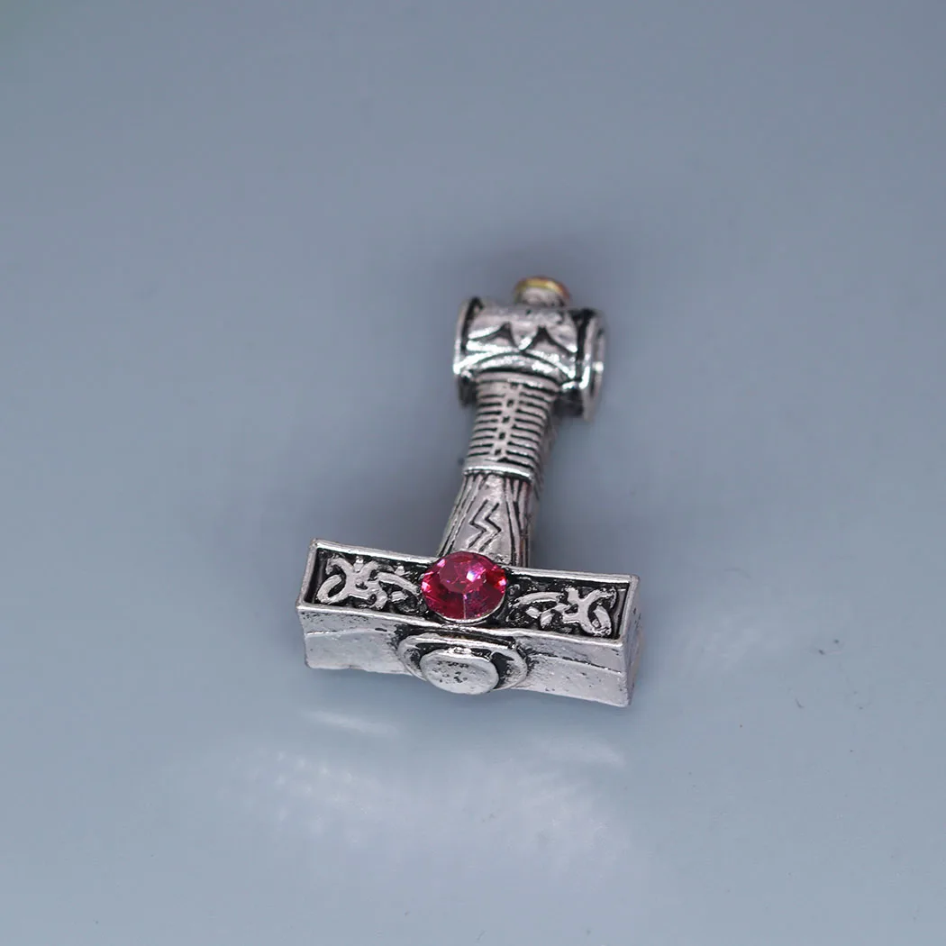 3Pcs/lot Pink Zircon Crystal Axe  Charm Pendant For DIY Necklace Earrings Handmade Jewelry Making - view 3
