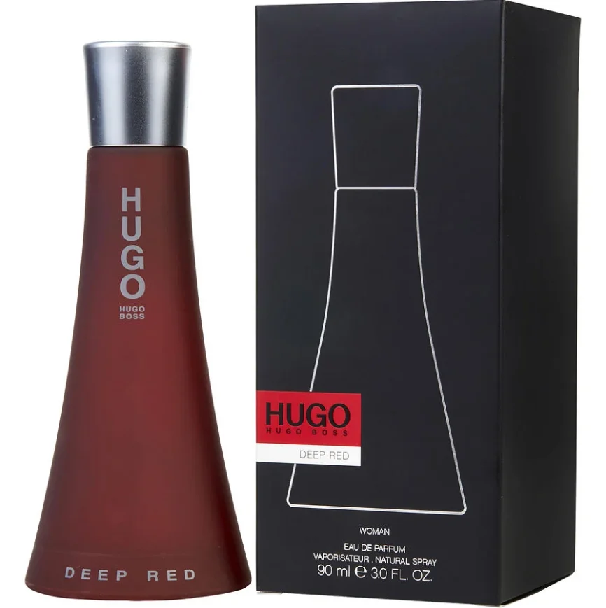 Hugo Deep Red mujer Eau De Parfum Spray 90ml Notas florales y afrutadas con fragancia original y duradera