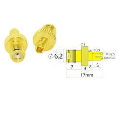 1pc  SMA  Female Jack to TS9  Male RF Coax Adapter Convertor Straight Textured Disc Goldplated External Antenna