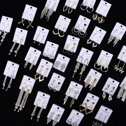 10/20Pairs/Set Fashion Shiny With Rhinestones Long Short Styles Tassel Earrings Exquisite Women Daily Jewelry Party Wearing Gift