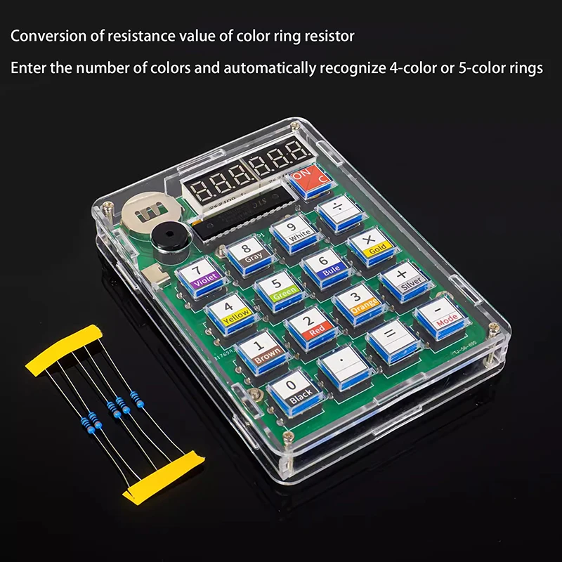 1Set DIY Calculator Electronic Production Kit LED Digital Tube Display With Shell Single-Chip Microcomputer Soldering Practice