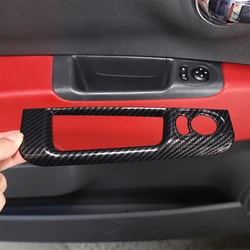 cheya ABS Carbon Fiber Pattern Car Rearview Mirror Adjustment Switch Storage Box for Fiat 500 Abarth 595 695 2008 + LHD