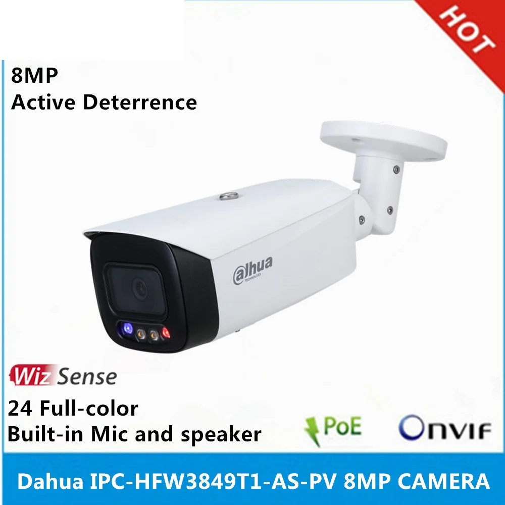 

New IPC-HFW3849T1-AS-PV Full-Color & IPC-HFW3849T1-AS-PV-S3 8MP Smart Dual Illumination Active Deterrence WizSense IP Camera