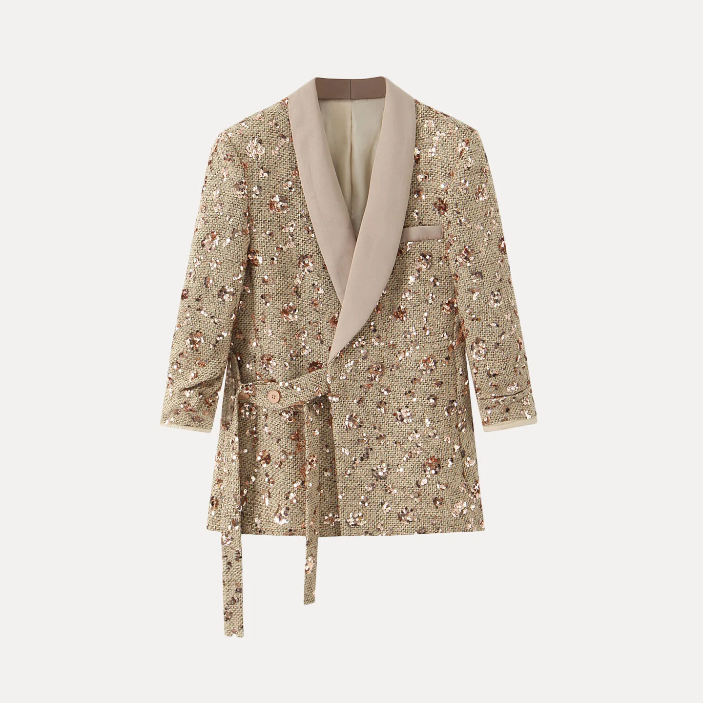 Ele Kralen Werkkleding Jaet 2025 Herfst Nieuwe Sle Damespak Lange Sve Woon-werkvriendelijke Z Merk Kantoor Bovenkleding