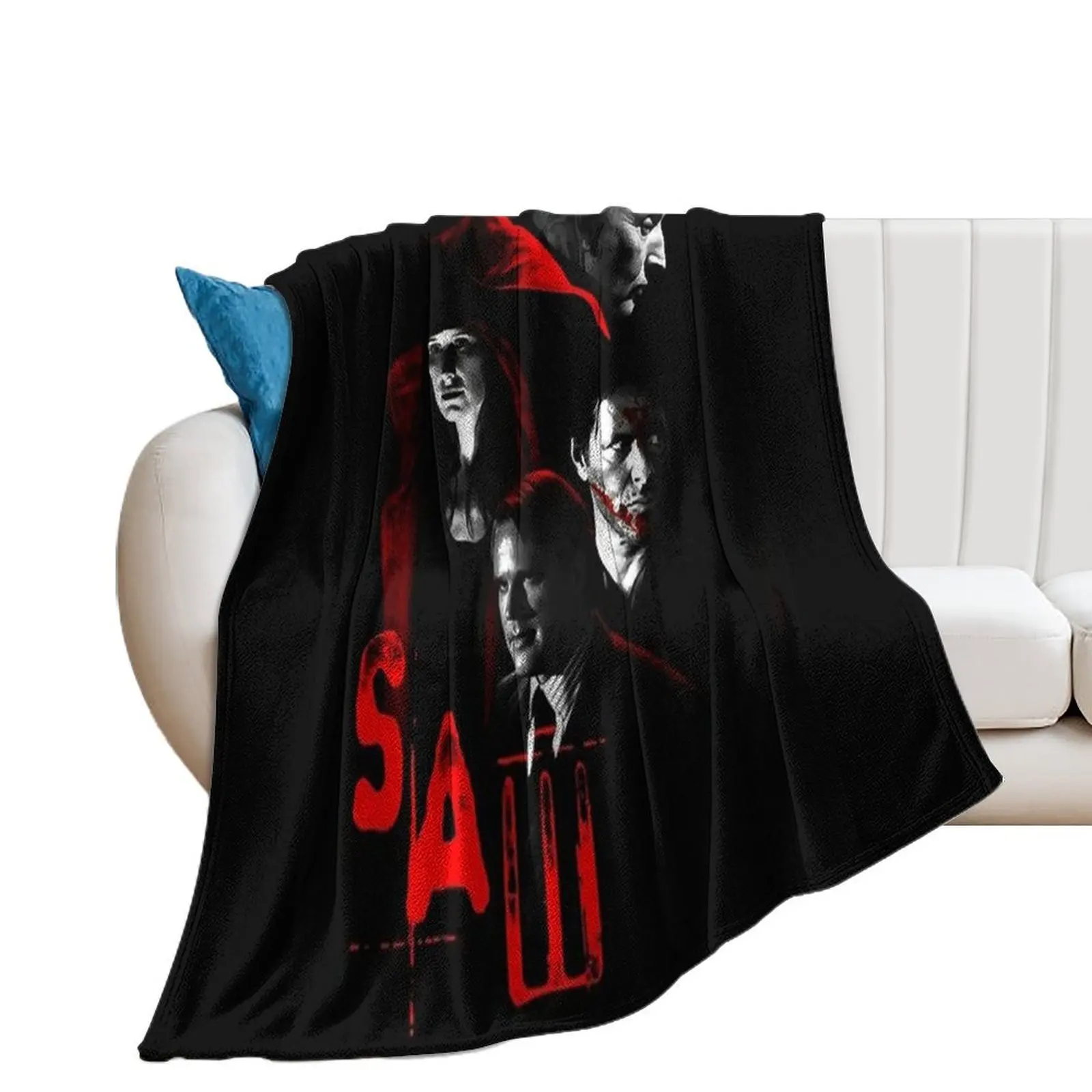 

saw movie poster Throw Blanket anime manga Blankets