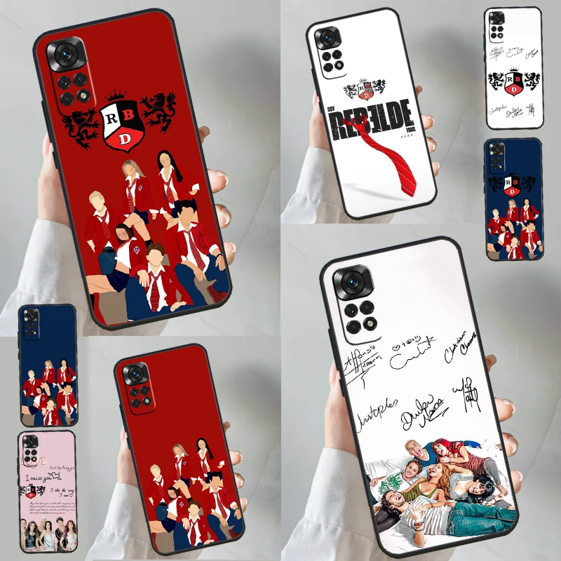 Fashion RBD Rebelde Case For Xiaomi Redmi Note 12 Pro Plus Note 10 9 8 11 Pro 9S 10S 11S 12S 9C 10C 12C Cover