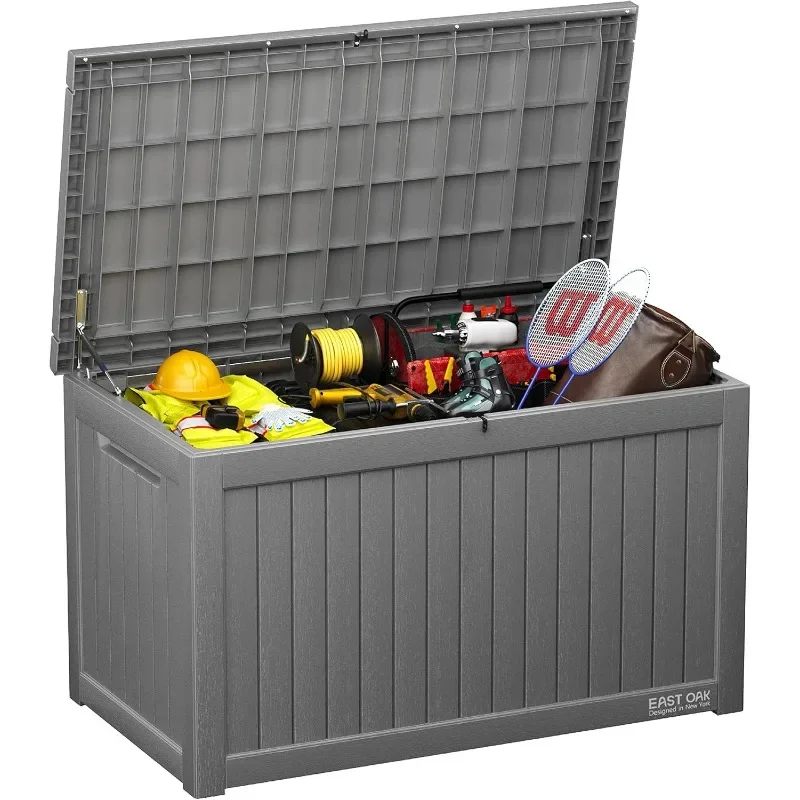 

Outdoor storage boxes, lockable large outdoor containers for patio furniture