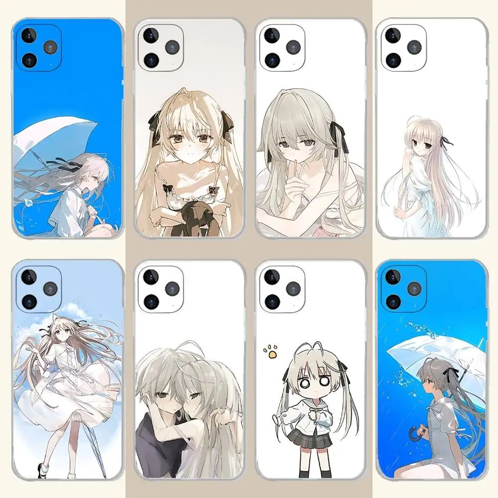 

Y-Yosuga no Anime Sora Phone Case For iPhone 17,16,15,14,13,12,11 Pro,Max,Plus,X,XS,XR,SE4,E Mini Transparent Soft Cover