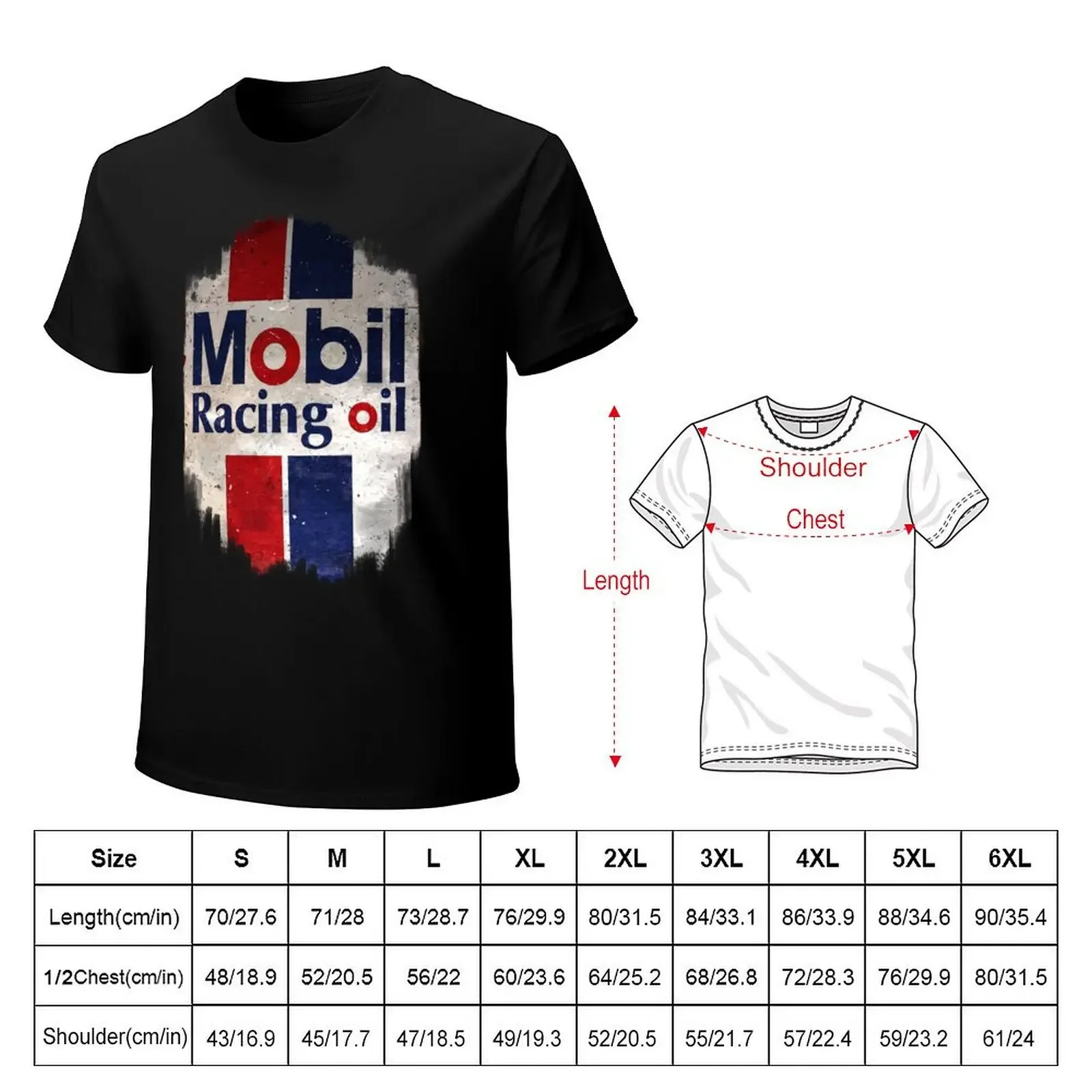 Mobil racing oil vintage sign T-Shirt shirts graphic custom shirt oversized oversized t shirt men