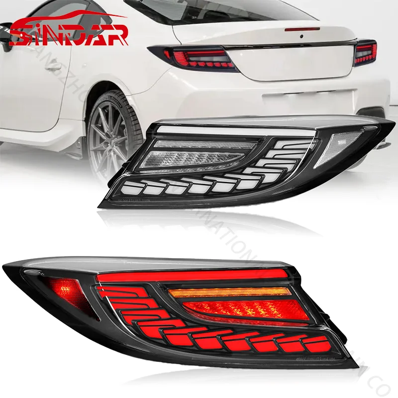 مجموعة المصابيح الخلفية LED للسيارات عدسة حمراء ملحقات المصابيح الخلفية المعدلة لسوبارو BRZ GR86 2021-2024 بالجملة 2022 2023