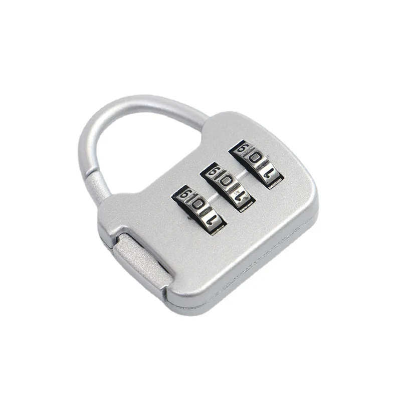 Color Mini Password Padlock Trolley Case Password Lock Student Dormitory Cabinet Password Lock Backpack Zipper Lock