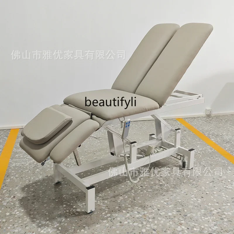 Electric Lifting Folding Beauty Bed Physiotherapy Massage Bed Bone Setting Chiropractic Press