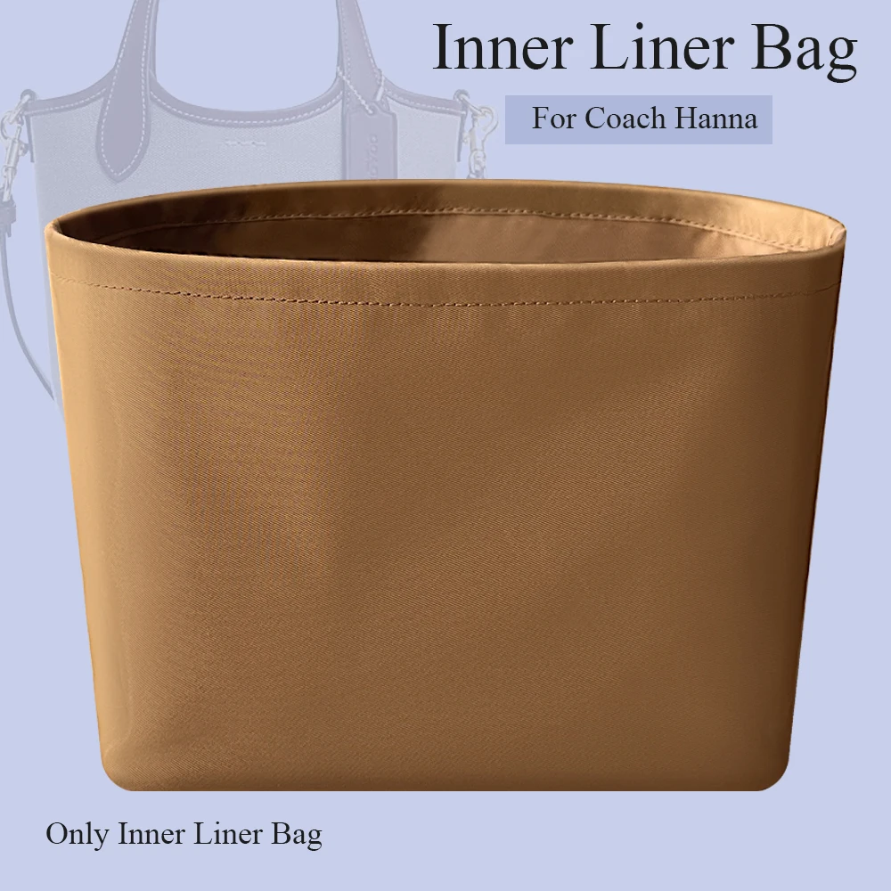 

Purse Organizer Insert for Coach Hanna Bucket Bag Nylon Inside Storage Bag Small Inner Liner Bag Organizer Zipper Storage Bag