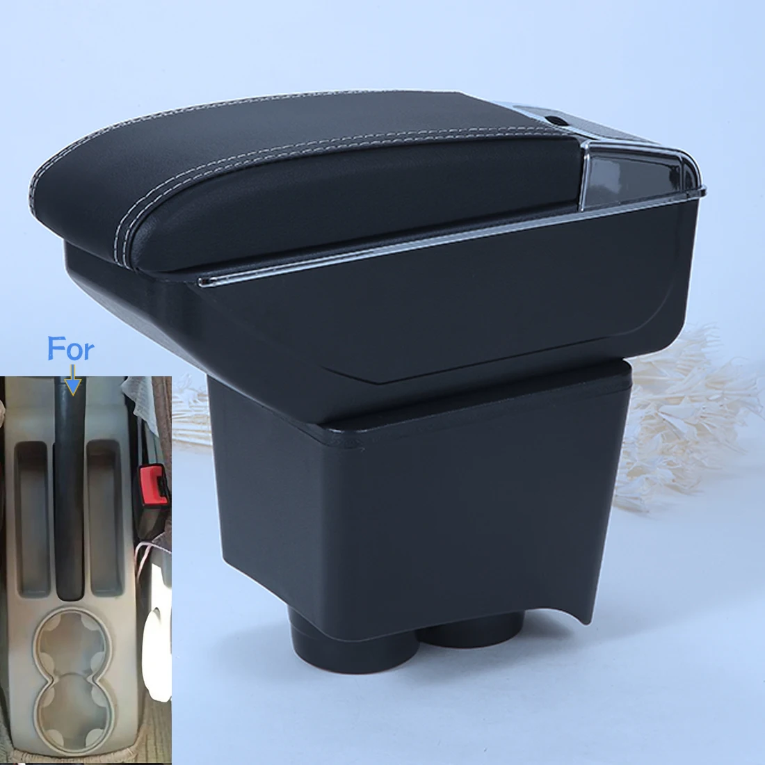 

Armrest For Volkswagen Polo Car Armrest Box For VW POLO Mk5 6R Vento 2002-2009 Storage Box Car Accessories Simple installation