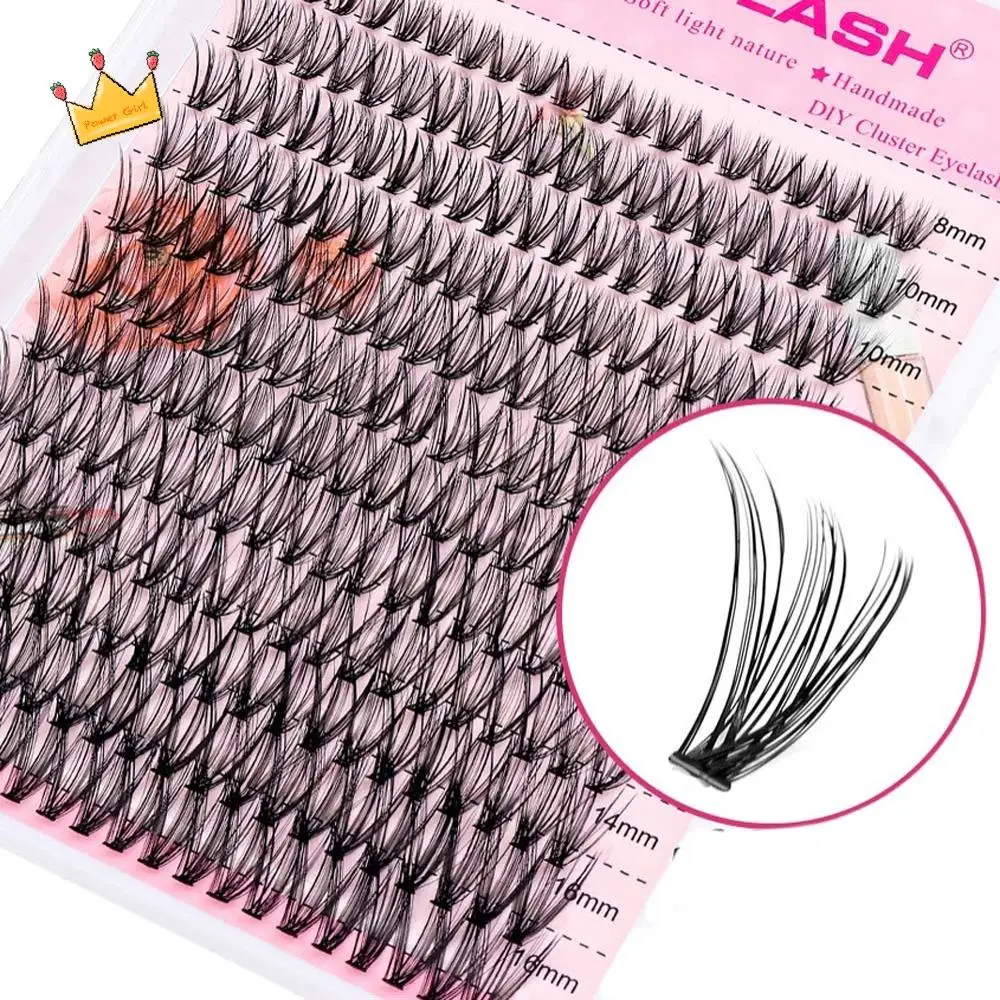 Cílios postiços segmentados fofos c curvados diy 8-16mm cílios individuais cluster naturais extensões de cílios reutilizáveis mulheres