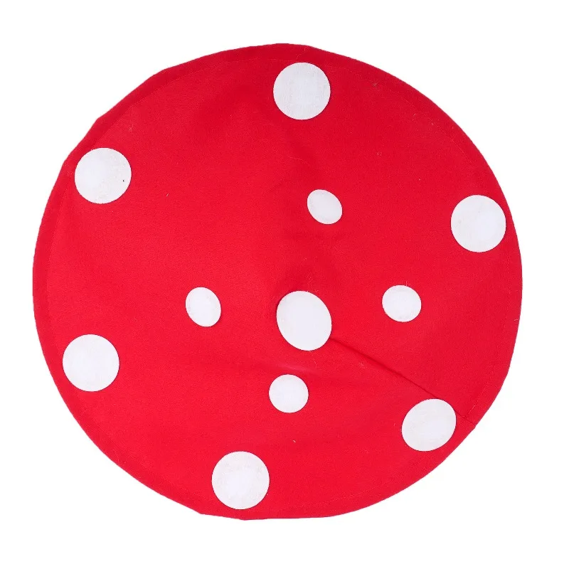 Spotted Adult Mushroom Hat Kids Halloween Party Costume Collapsible Cap Festival Performance Prop Funny Toadstool Hair Accessory