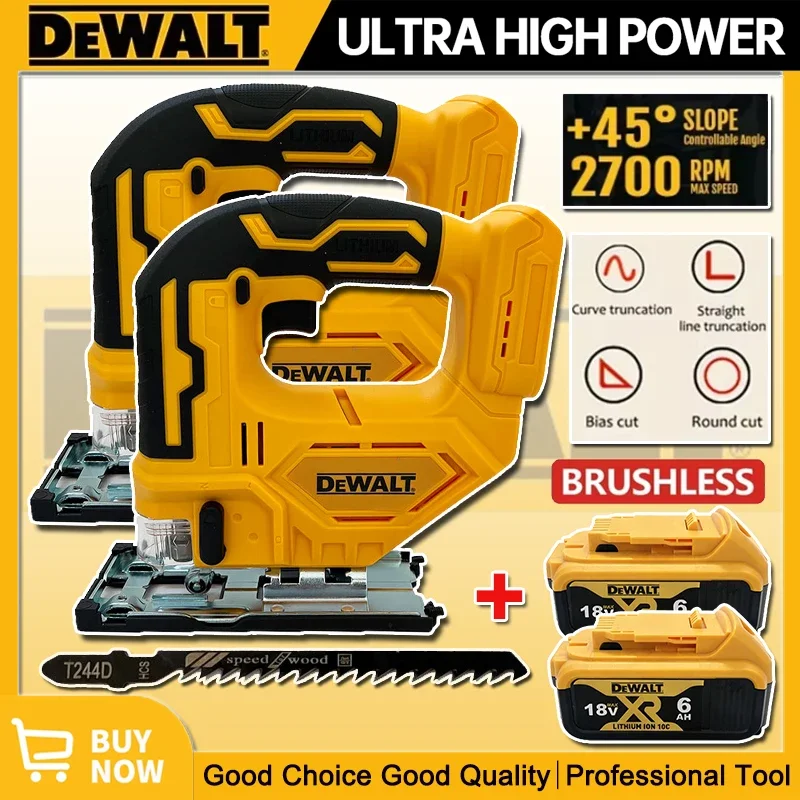 Dewalt 2700RPM Brushless Curve Saw 20V Cordless Electric Jig Saw Portable Multifunction Adjustable Woodworking Power Tool