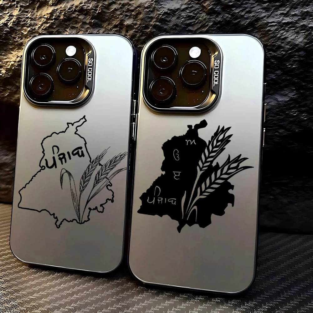 Map of Punjab Vibes Cultural Phone Case Infinix Hot Note Zero 50 40 30 30i 20s 12 11 Smart 10 9 8 7 6 5 Pro Plus 5G Back Cover